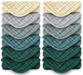 Muslin Burp Cloths 100% Cotton Large 20''x10'' Extra Soft and Absorbent Baby by Spotted+Play