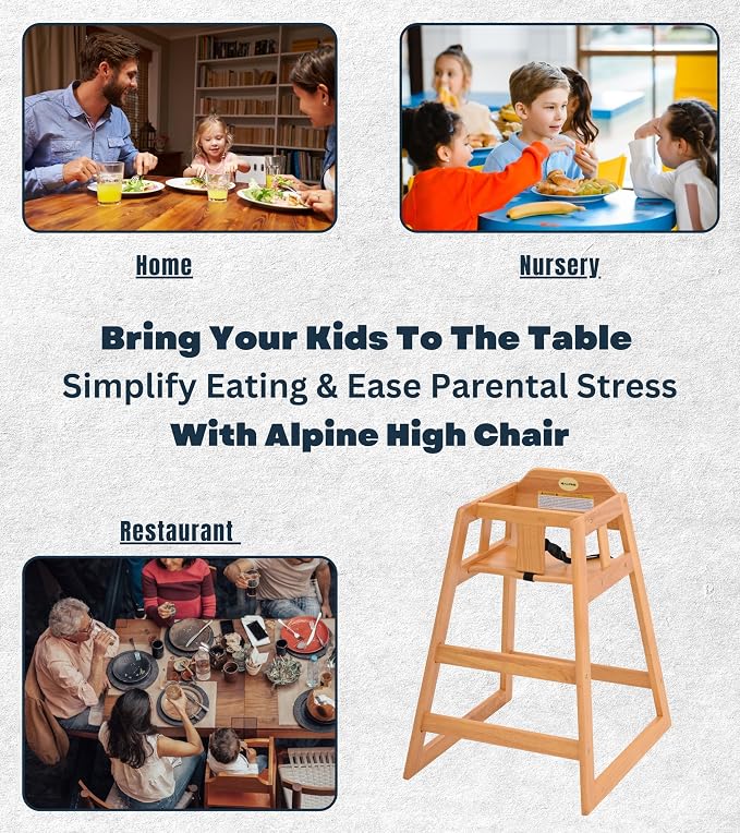 Alpine Wooden High Chairs for Babies and Toddlers - Image 5