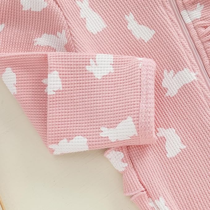 CIYCUIT Baby Girls Cactus Footies Newborn Zip Up Onesie Romper - Image 3