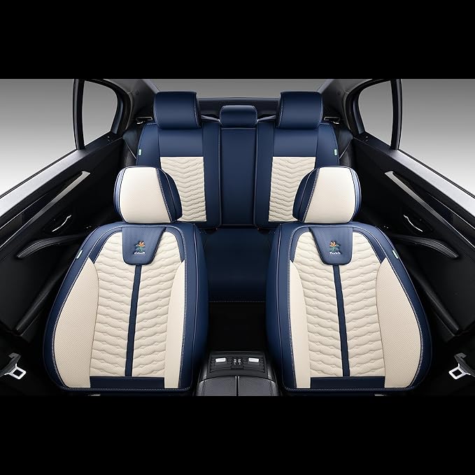 FLORICH Seat Covers for Cars, Seat Covers Full Set 5 Seats, Waterproof Leather - Image 5