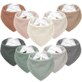 Susurration Muslin Baby Bibs 10Pack Baby Bandana Drool Bibs Soft Adjustable by Susurration