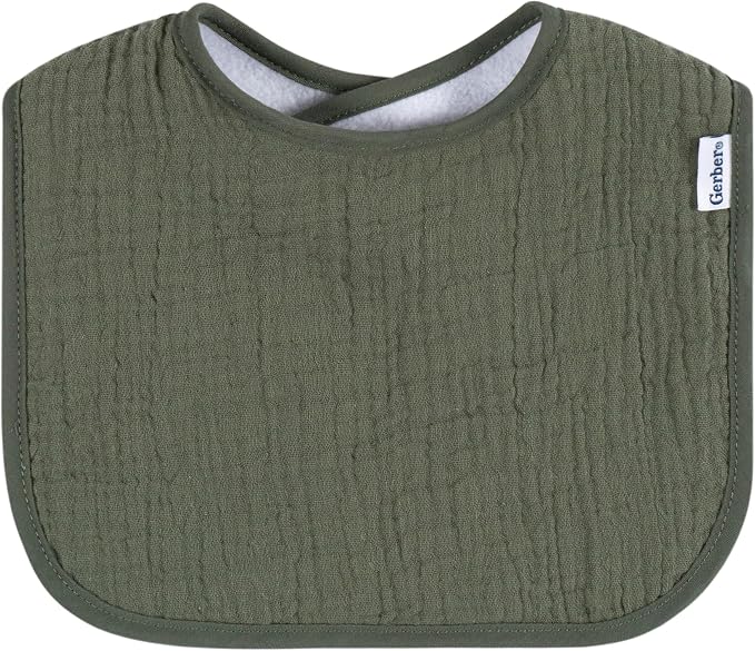 Gerber Unisex Baby Muslin 8 Pack Drooling Bibs - Image 8