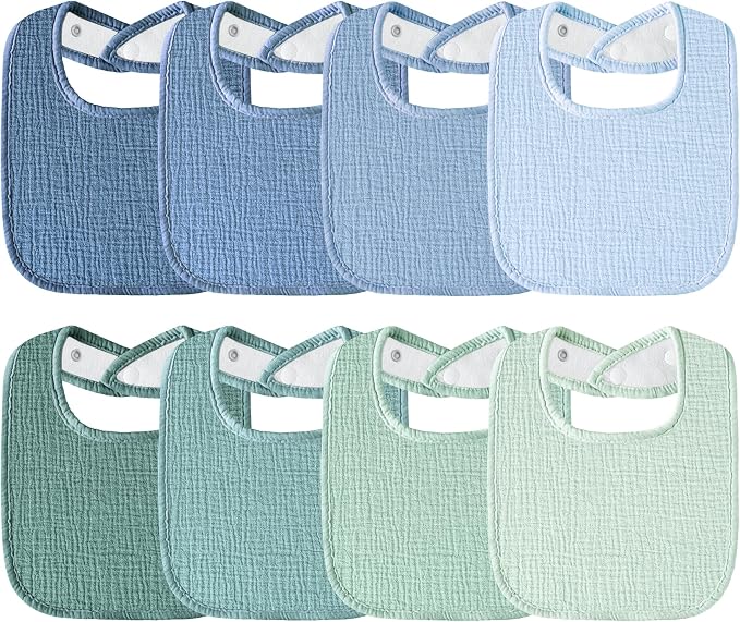 Muslin Baby Bibs Cotton Baby Drool Bandana Bibs by Kewlife+gift