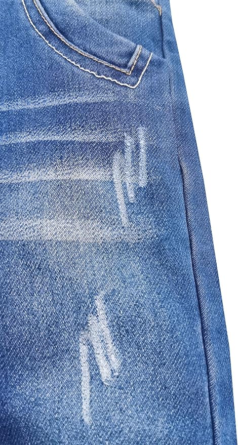 KIDSCOOL SPACE Baby Toddler 2 Buttons Adjustable Straps Fashion Jean Overall - Image 5