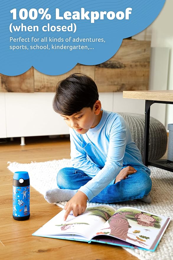 Jarlson® Mali Children's Water Bottle, Thermal Stainless Steel Water Bottle - Image 3