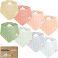 KeaBabies 8-Pack Muslin Baby Bibs by KeaBabies