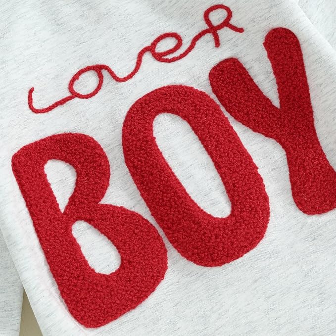 VISGOGO Newborn Infant Baby Boy Girls Oversized Romper Little Dude Sweater - Image 6
