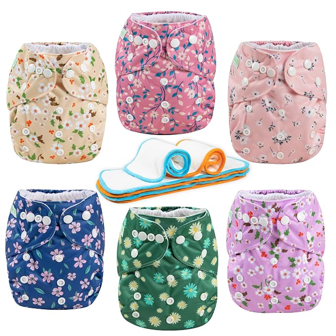 Wegreeco Cloth Diapers 6 Pack - Image 2