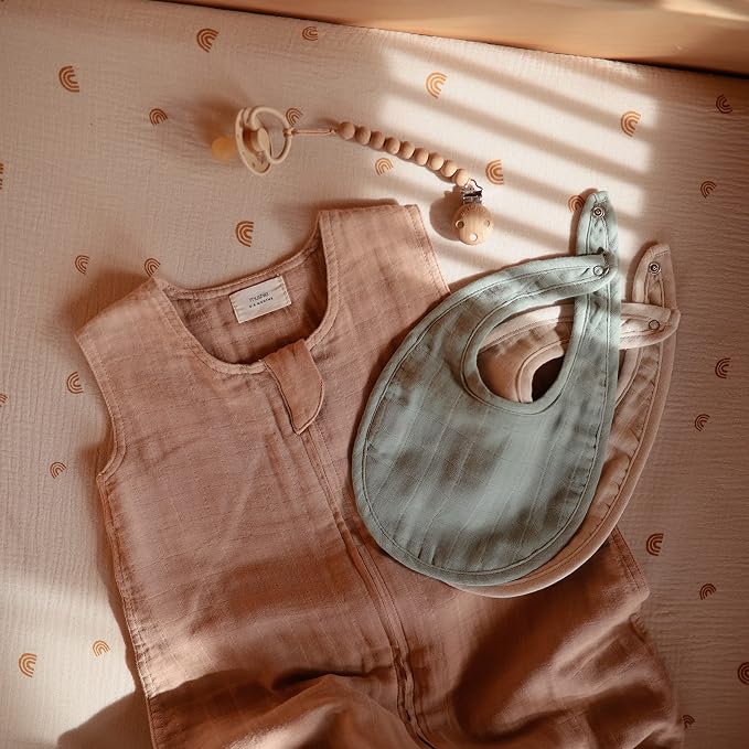 mushie Muslin Baby Bib | Soft Cotton - Image 4