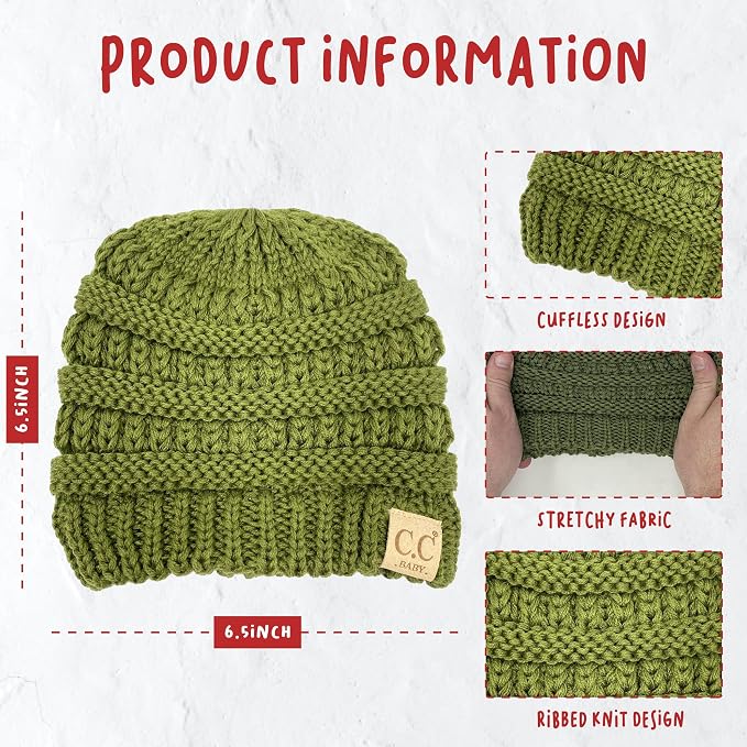 Funky Junque Baby Winter Hat – Cute Newborn Hats, Cozy Warm Infant Beanie - Image 5