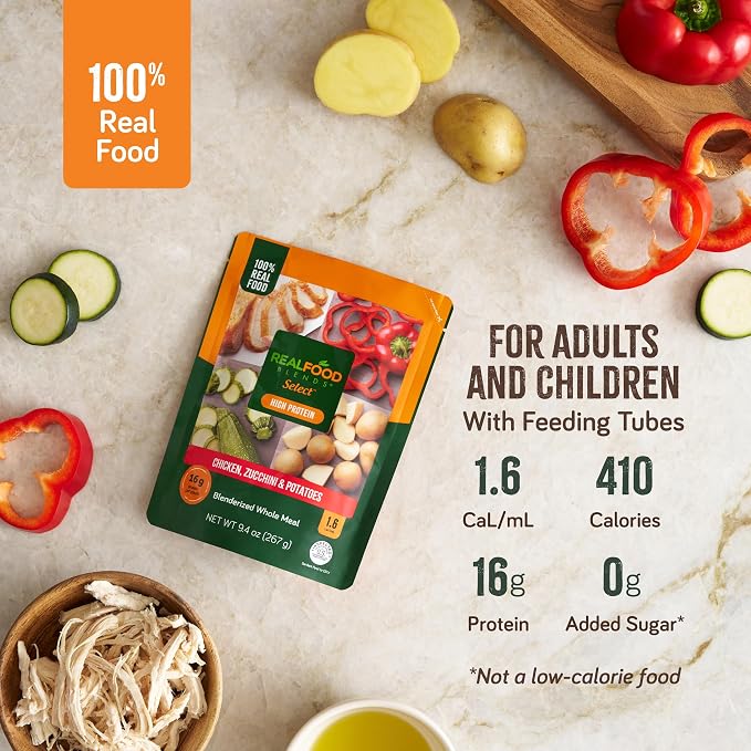 Real Food Blends Select Chicken, Zucchini & Potatoes – Pureed Food Meal - Image 3