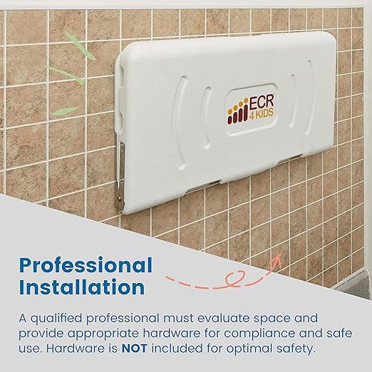 ECR4Kids Horizontal Wall-Mounted Changing Station, Baby Changer - Image 6