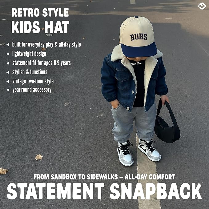 Funky Junque Premium Kids Trucker Hat Vintage Snapback Baseball Cap - Image 8