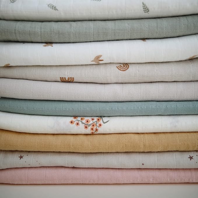 mushie Muslin Baby Swaddle Blanket | 100% Organic Cotton - Image 3