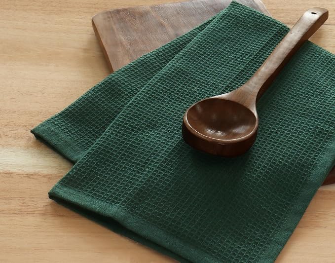 PurpleEssences Waffle Weave Kitchen Towel, 100% Cotton - Image 3