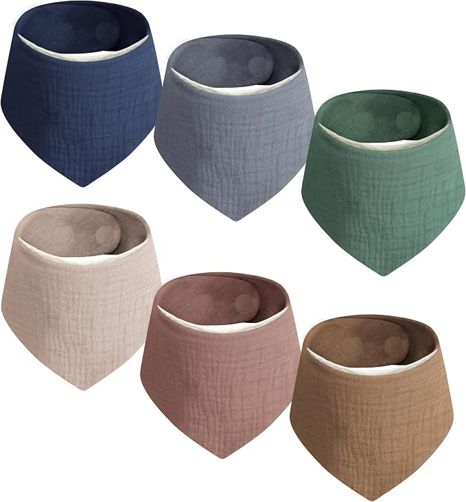 Magnetic Bandana Drool Bibs 6-pack by Unknown
