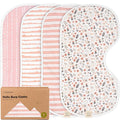 KeaBabies 4-Pack Baby Burp Cloths Baby Girl, Boy by KeaBabies