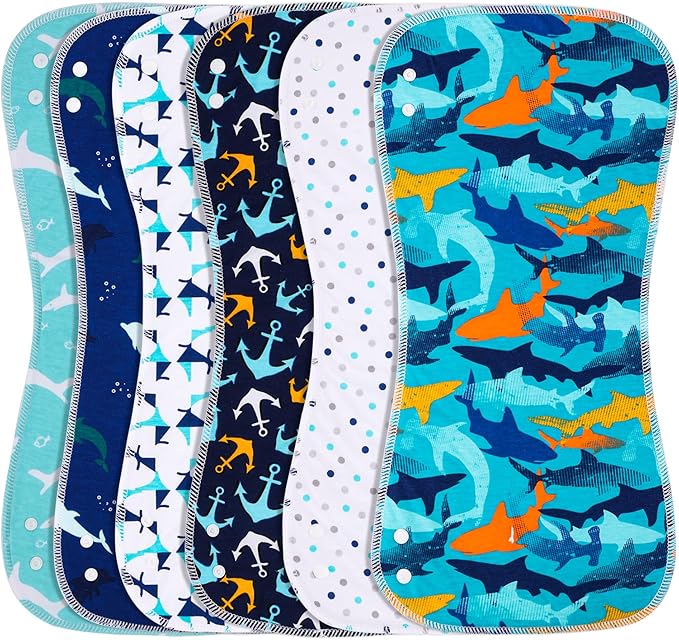 2-in-1 Burp Cloths and Baby Bibs by Benoxine