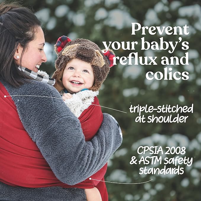 Nalakai Luxury Ring Sling Baby Carrier, Soft Linen Blend Baby Sling, Baby Wrap - Image 4