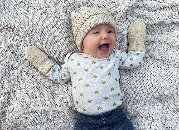Funky Junque Baby Winter Hat – Cute Newborn Hats, Cozy Warm Infant Beanie - Image 2