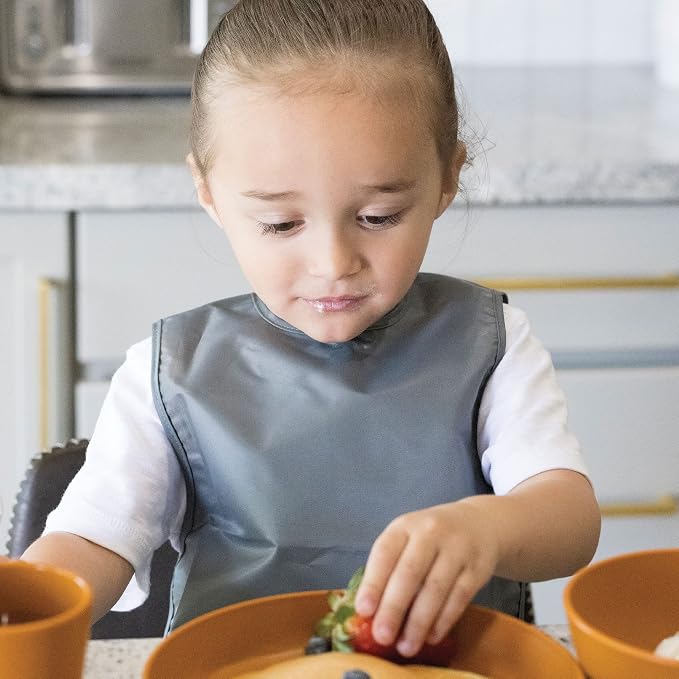 Tiny Twinkle Short Sleeve Apron Baby & Toddler Bib - Image 2