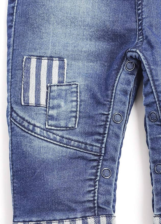KIDSCOOL SPACE Baby Little Kids Cute Denim Embroidered Fashion Jean Overalls - Image 5