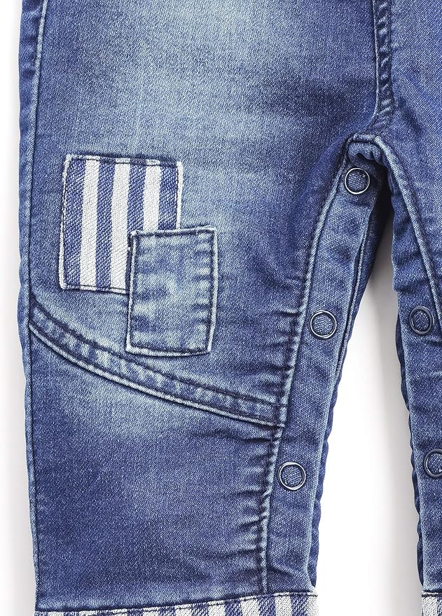 KIDSCOOL SPACE Baby Little Kids Cute Denim Embroidered Fashion Jean Overalls - Image 5