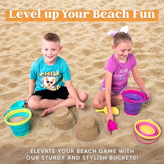 JOYIN Foldable Beach Bucket Set - Image 6
