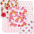 5-Pack Organic Cotton Burp Cloths – Large, Ultra-Soft 3-Layer Towels by KiddyStar%C2%AE