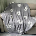 Cozy Football Pattern Blanket Perfect Lightweight Bedding by XING7DAY