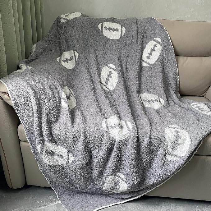 Cozy Football Pattern Blanket Perfect Lightweight Bedding by XING7DAY