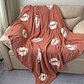 Cozy Football Pattern Blanket Perfect Lightweight Bedding by XING7DAY