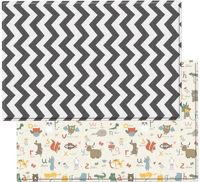Baby Care Play Mat 82'' x 55'' Original One-Piece Reversible Rollable - Image 8