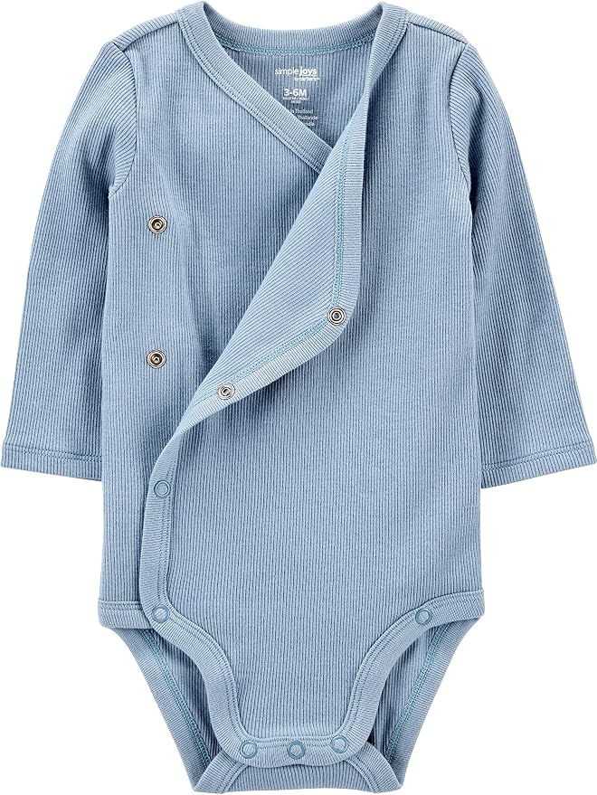 Simple Joys by Carter's unisex-baby 4-pack Side Snap Bodysuit - Image 2