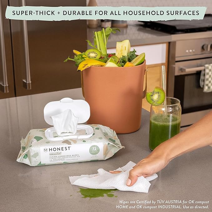 The Honest Company Clean Conscious Multi-Use Wipes | Hypoallergenic + Unscented - Image 3