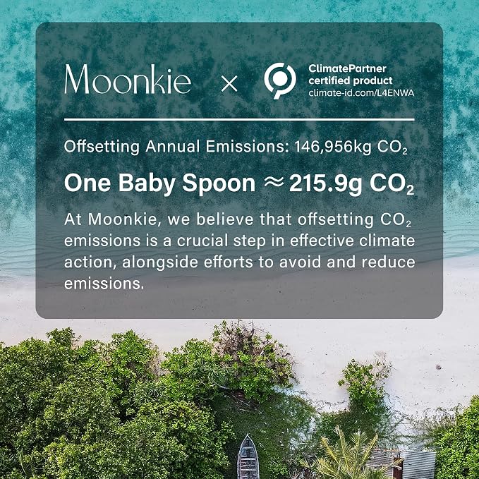 Moonkie Silicone Baby Spoons Set of 4, Two Sizes Feeding Spoon - Image 8